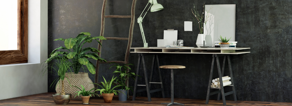 Des bureaux modernes avec des plantes vertes